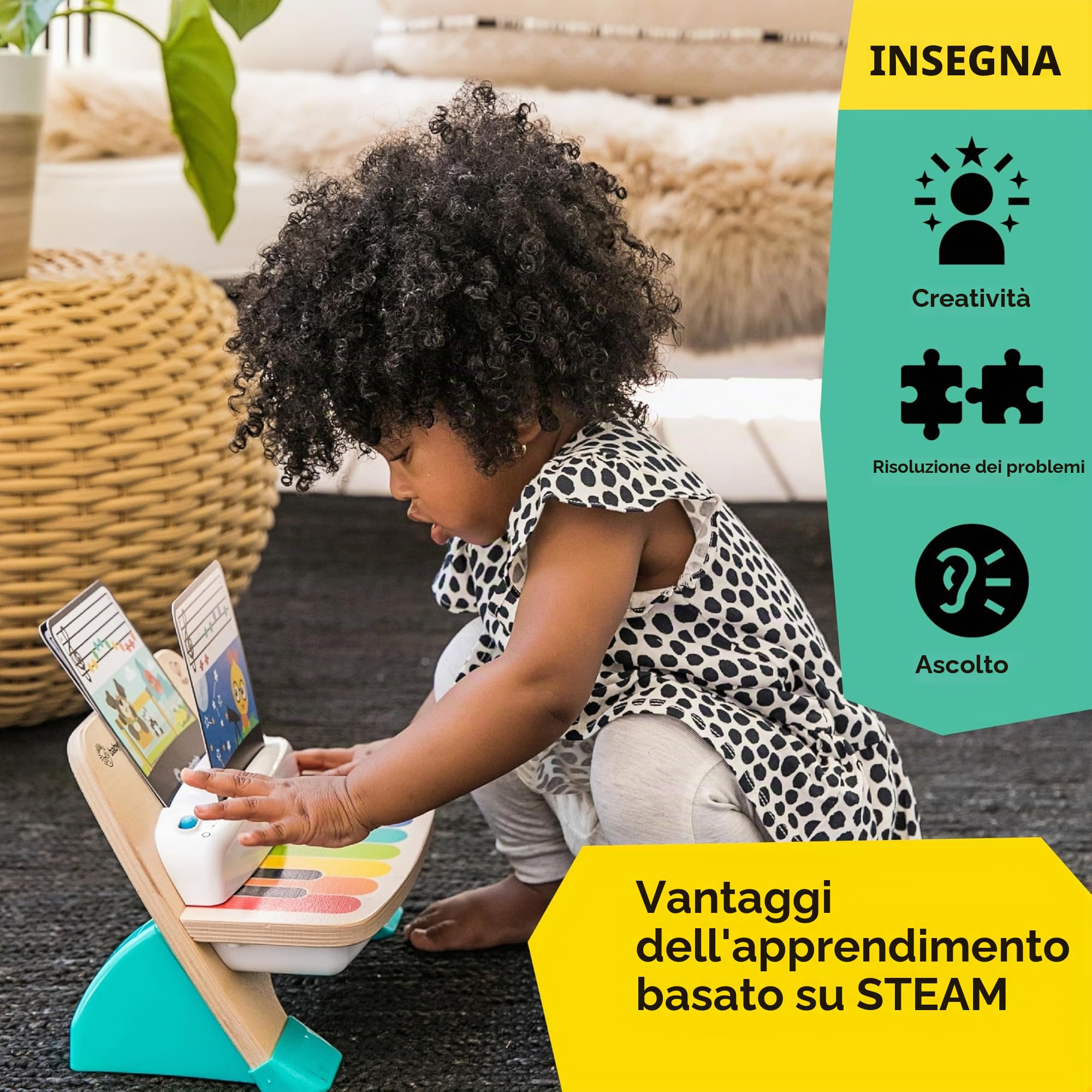 Baby Einstein Magic Touch Piano pianoforte giocattolo in legno