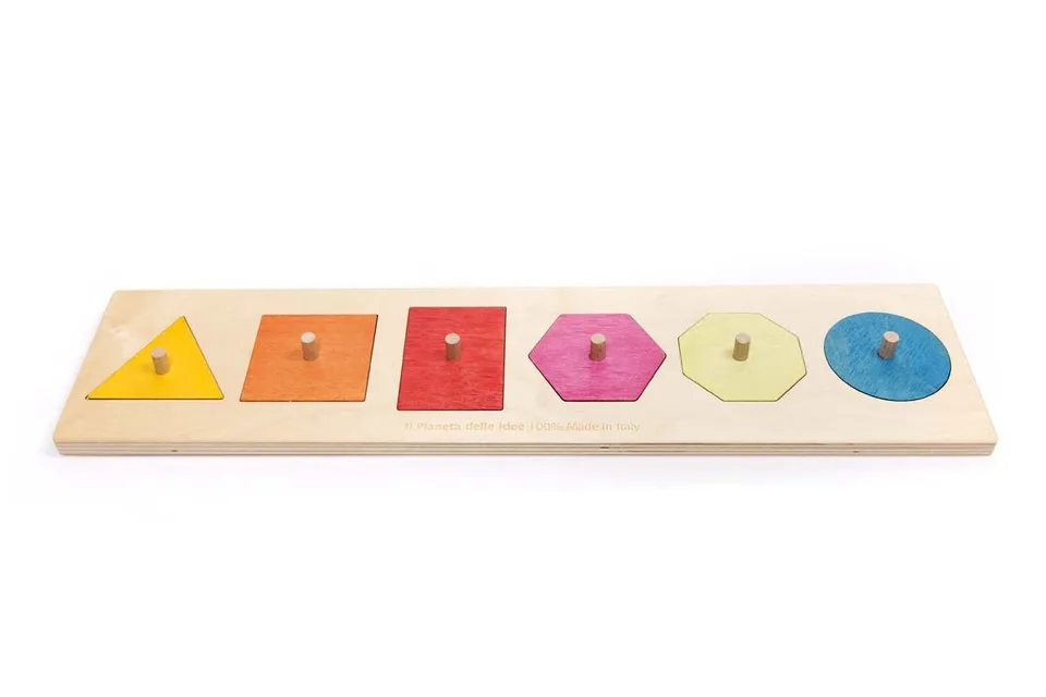Il Pianeta delle idee Giocare Incastri logici colorati in legno gioco