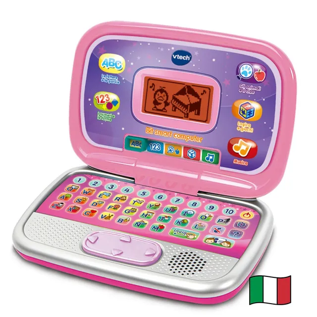 V-Tech Giocattoli 3-6 anni Bit Smart computer interattivo rosa