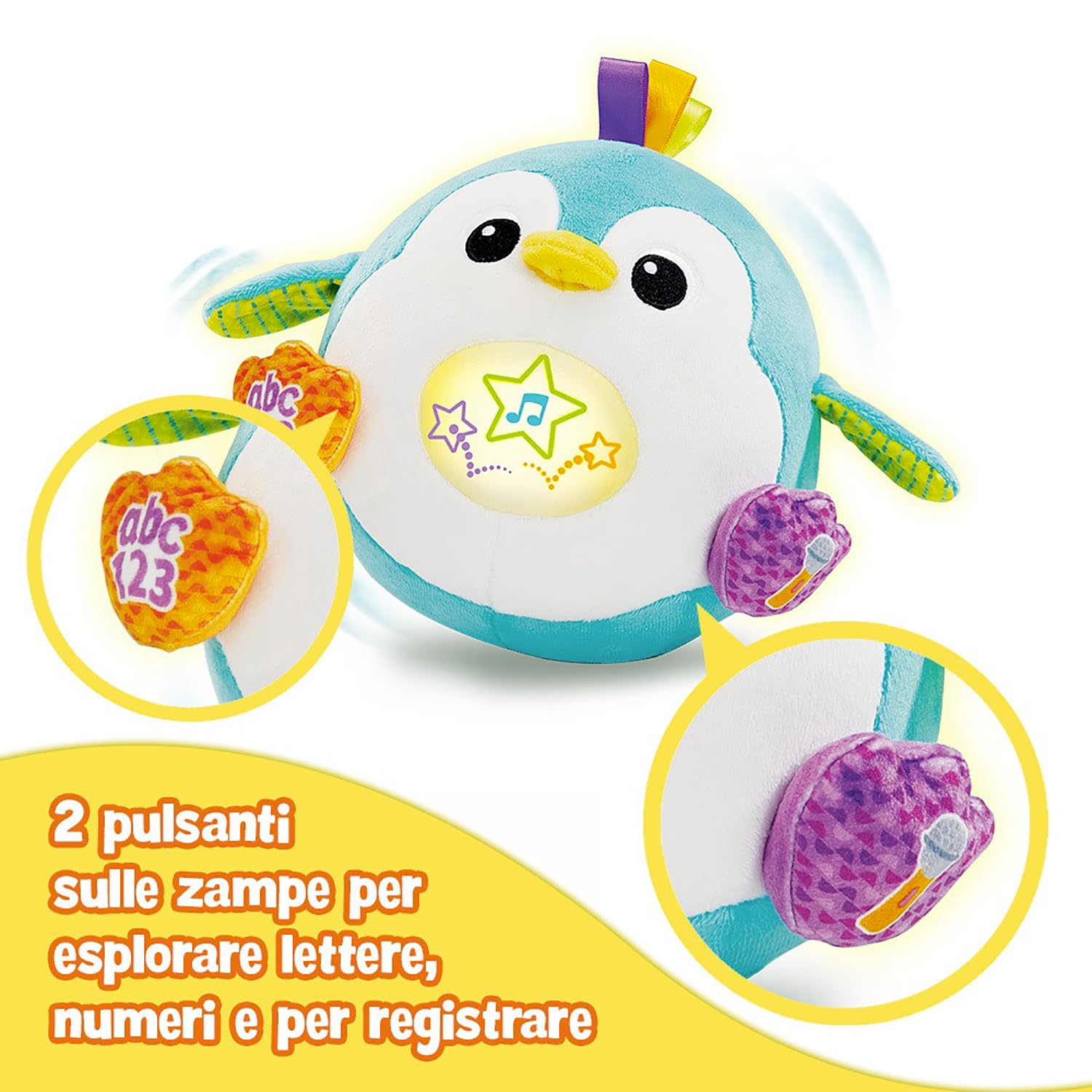 VTech Giocattoli 1-3 anni Fiocco Simpatici Rimbalzi peluche 1-5 anni parlante