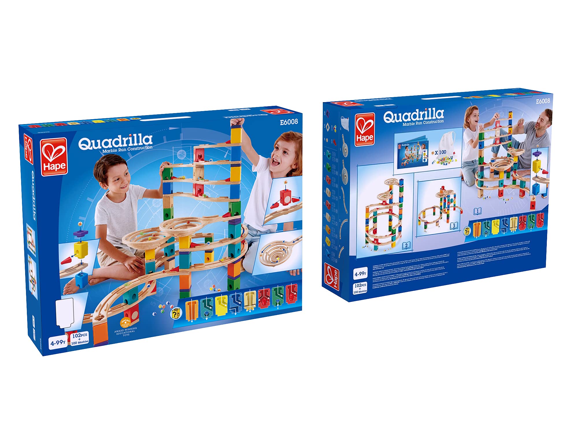 Hape Quadrilla Ciclone pista per biglie in legno 198 pezzi