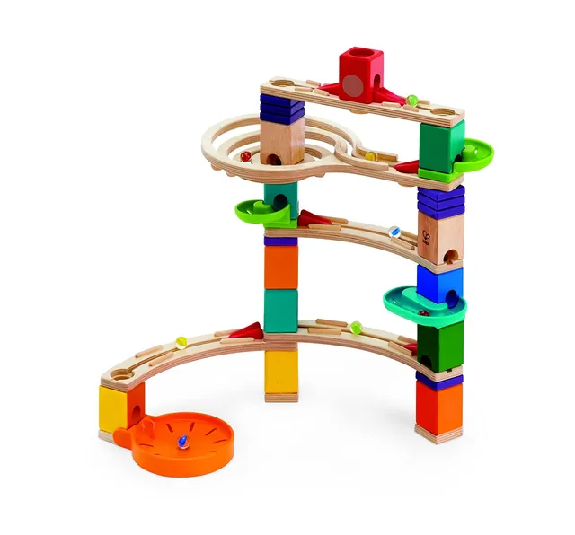 Hape Quadrilla Corsa con Suspense pista biglie legno 44 pezzi 50 biglie