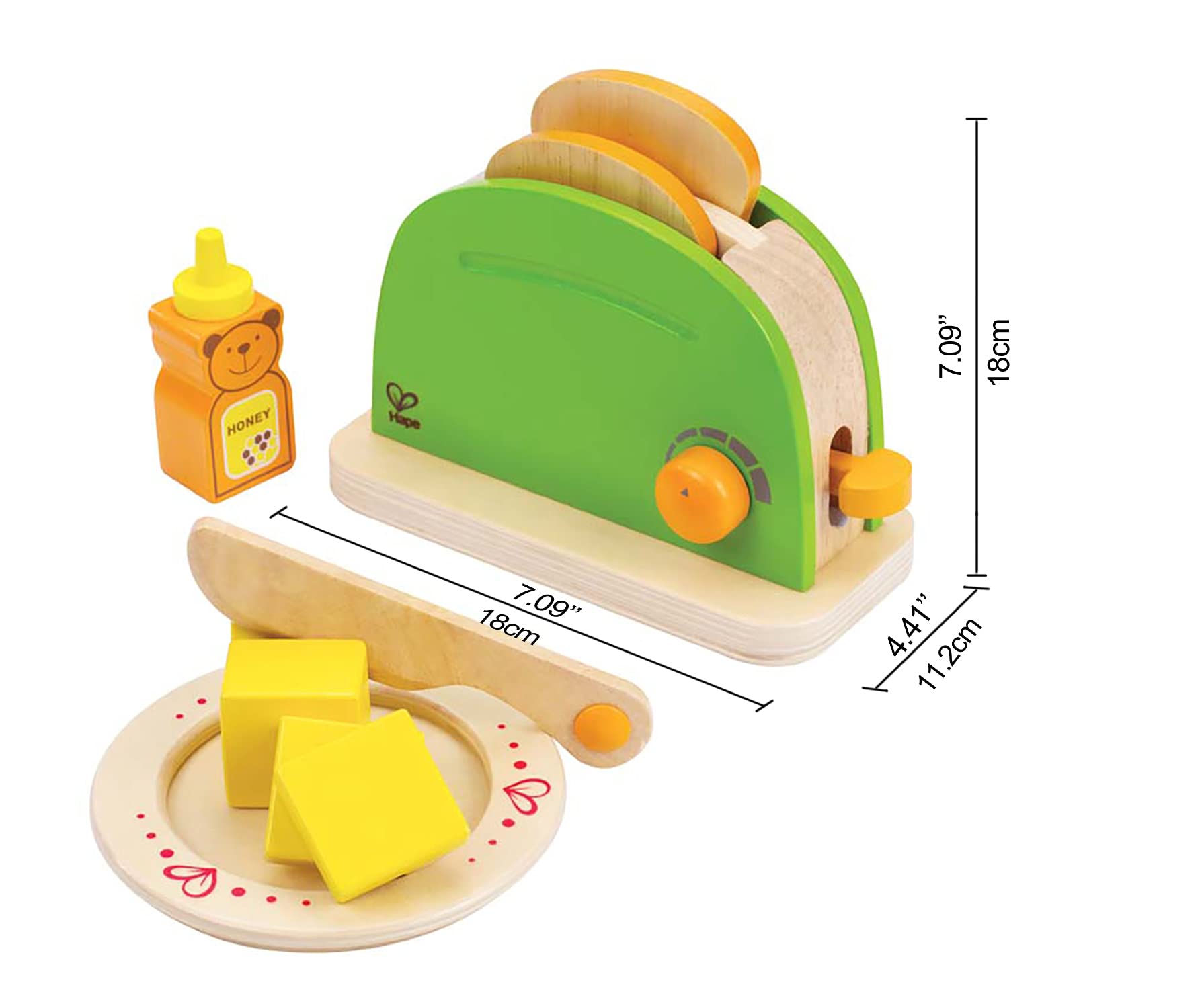 Hape Cucina e accessori E3105 Tostapane giocattolo in legno