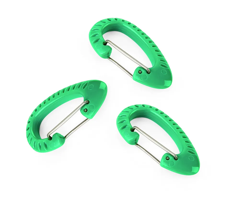 Hape Giochi da esterno E5576 set moschettoni 3 pezzi in plastica sostenibile