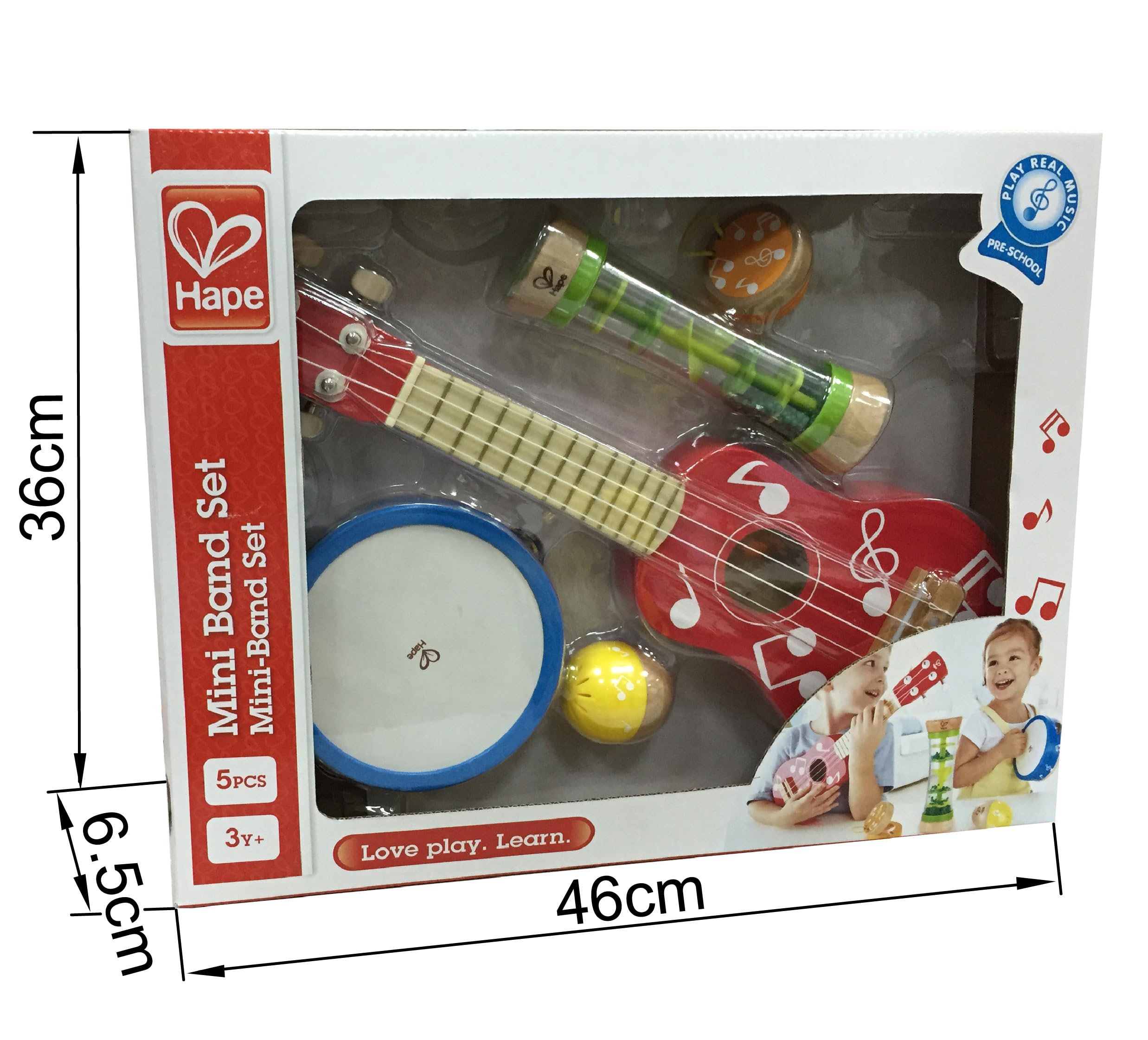 Hape Giochi musicali Mini Band set 5 pezzi strumenti musicali