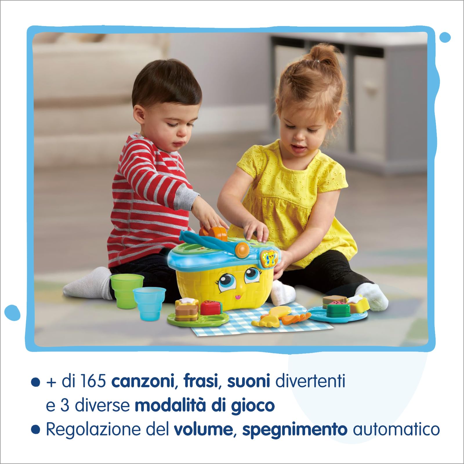 V-Tech Giocattoli 1-3 anni Il Mio Magico Cestino da Picnic gioco interattivo