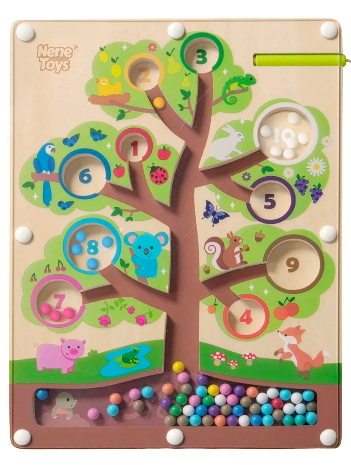 Nene Toys Puzzles & Learning Counting Tree Maze labirinto magnetico