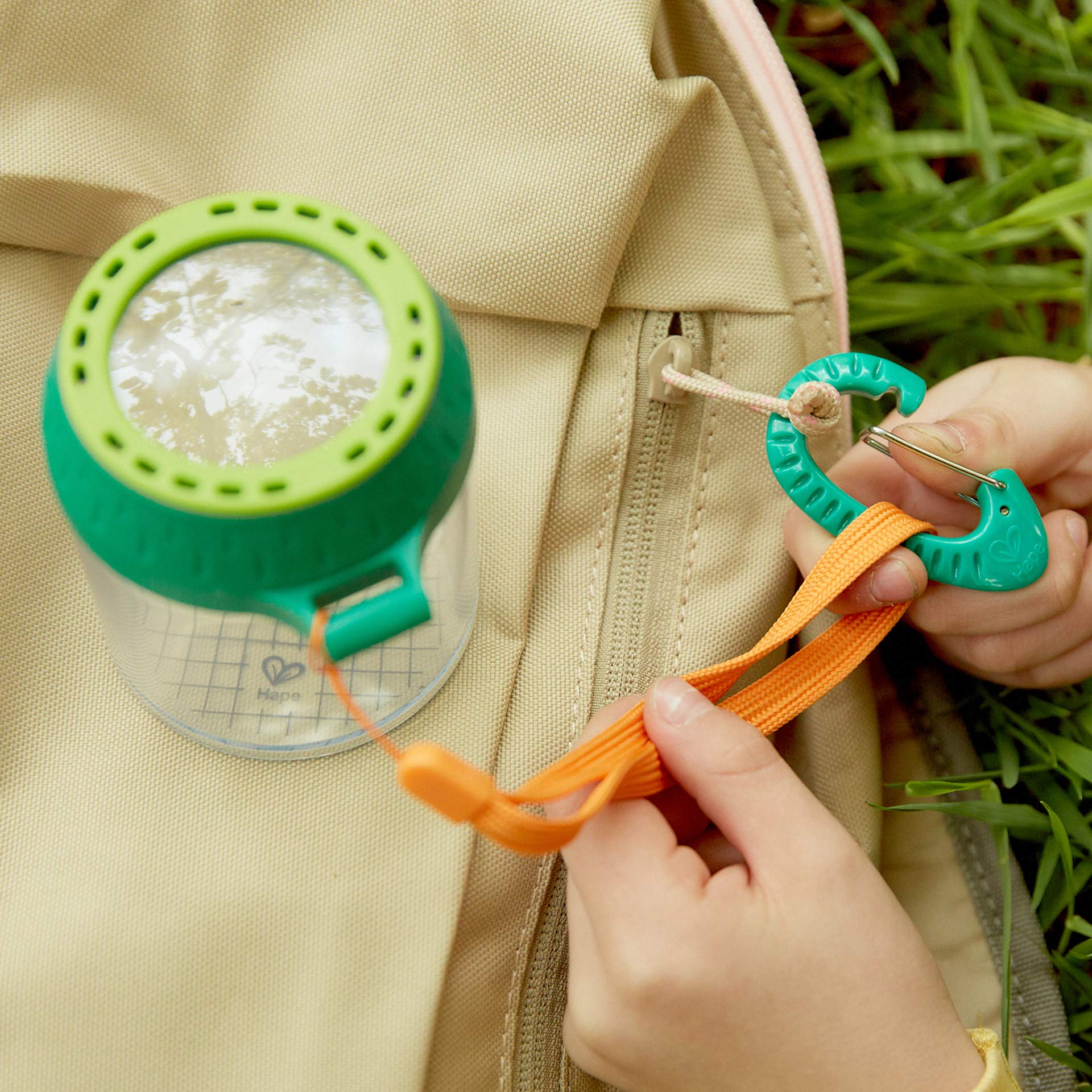 Hape Giochi da esterno E5576 set moschettoni 3 pezzi in plastica sostenibile
