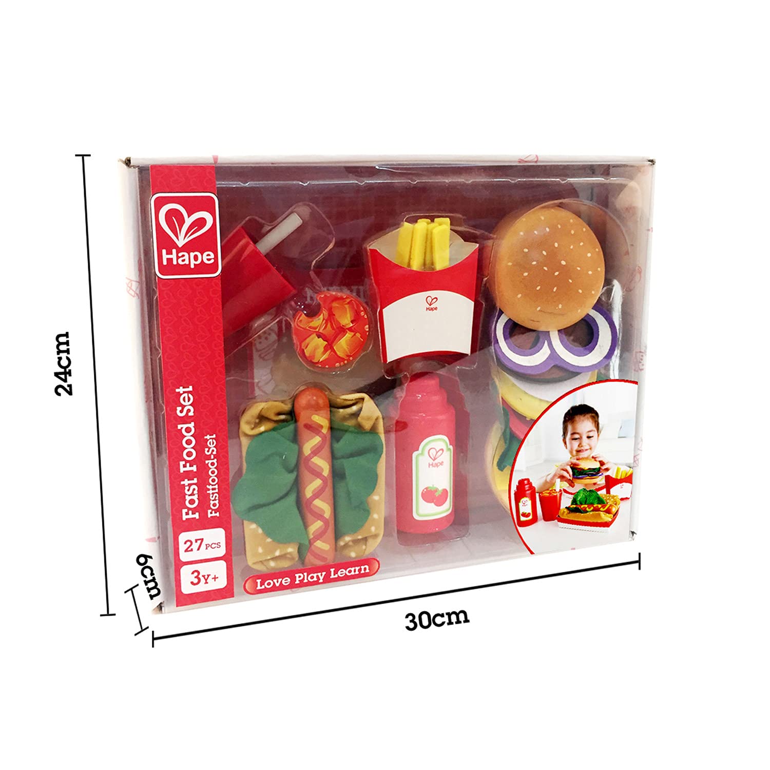 Hape Cucina e accessori Fast Food gioco cucina set hamburger