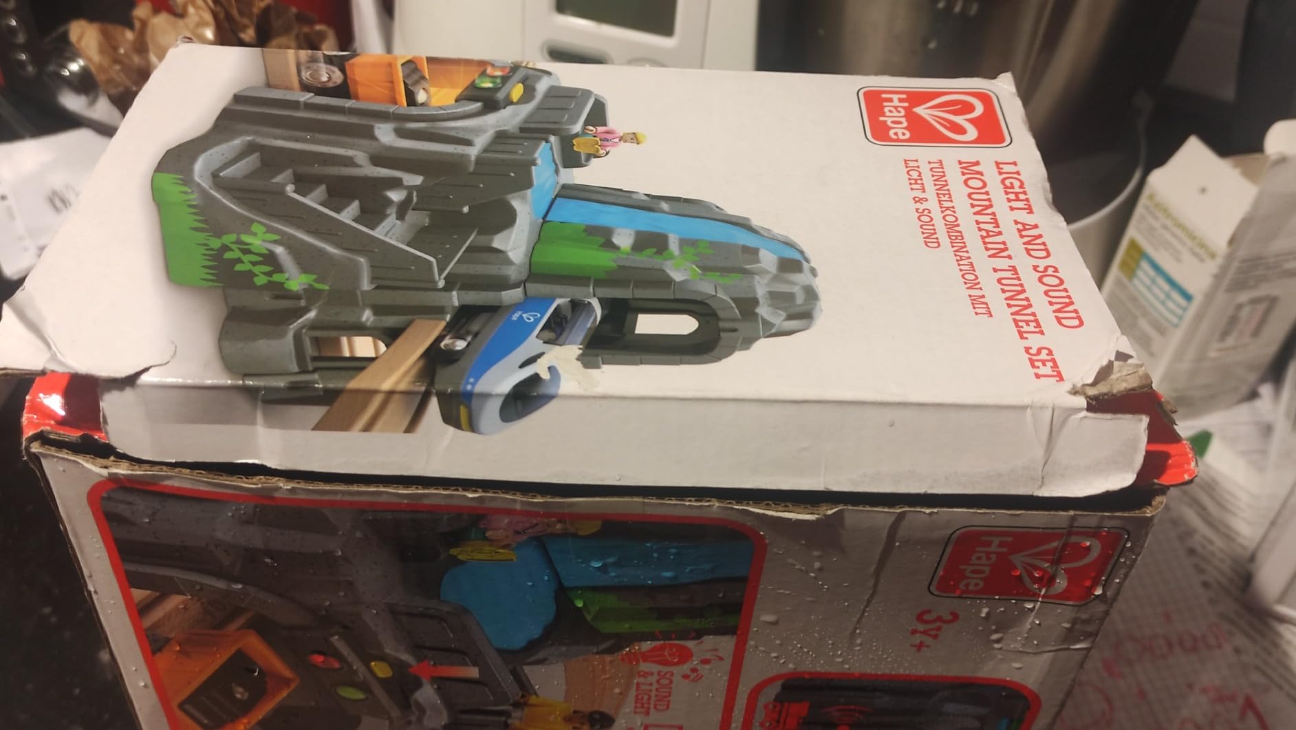 Hape Treno Set Montagna espansione ferroviaria con luci e suoni