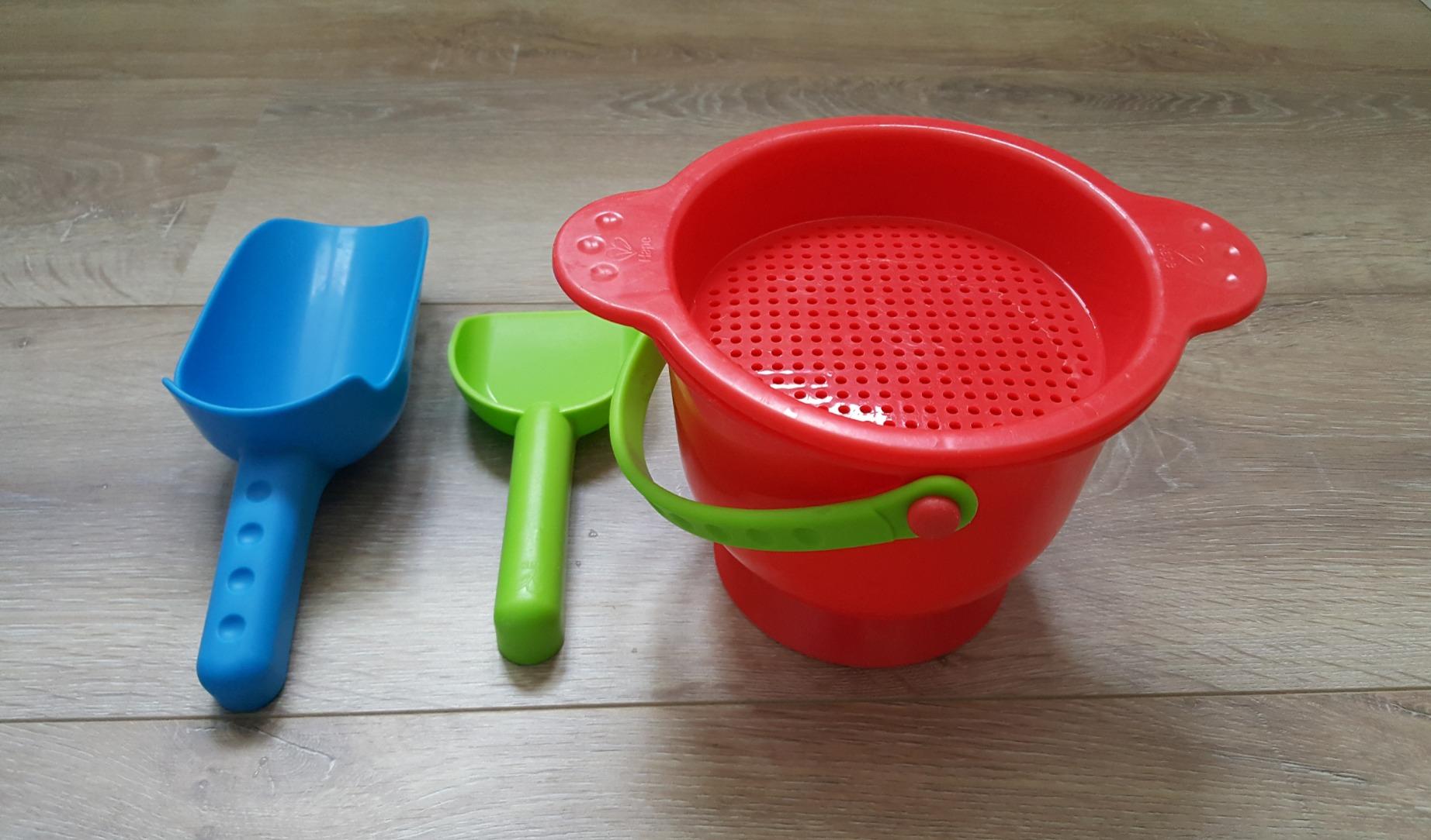 Hape Giochi da spiaggia Secchiello Piccolo verde giocattolo sabbia e acqua