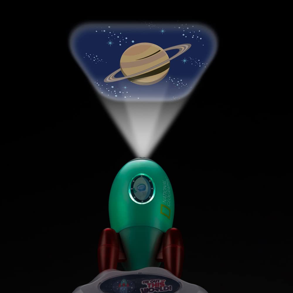 National Geographic Kids Razzo astronautico proiettore luce notturna