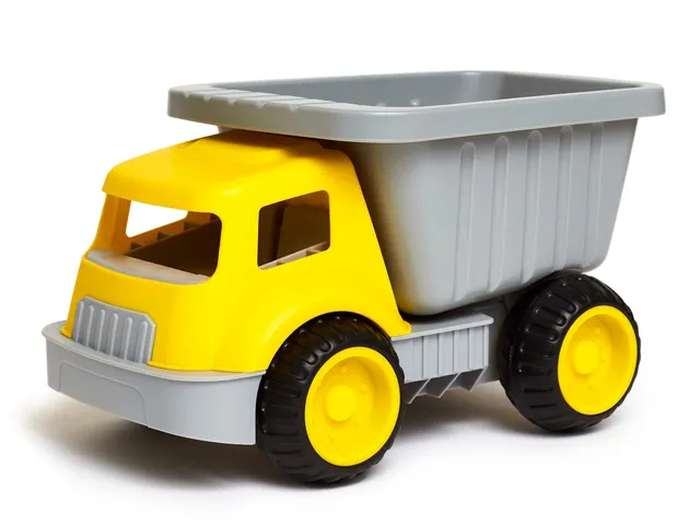 Hape Giochi autoribaltabile Carica e Trasporta camion giallo