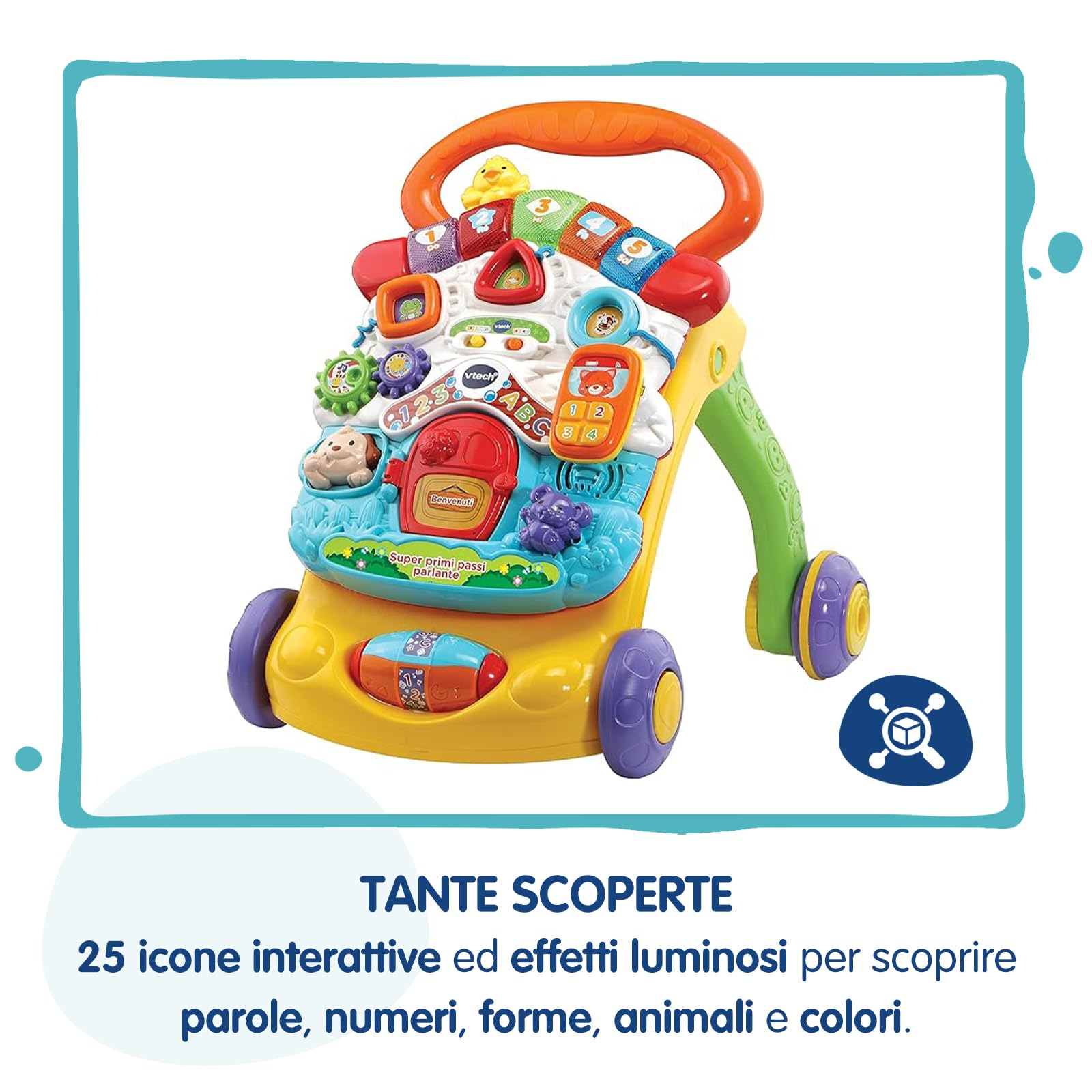 V-Tech Giocattoli 1-3 anni Super Primi Passi Parlante Primipassi arancione
