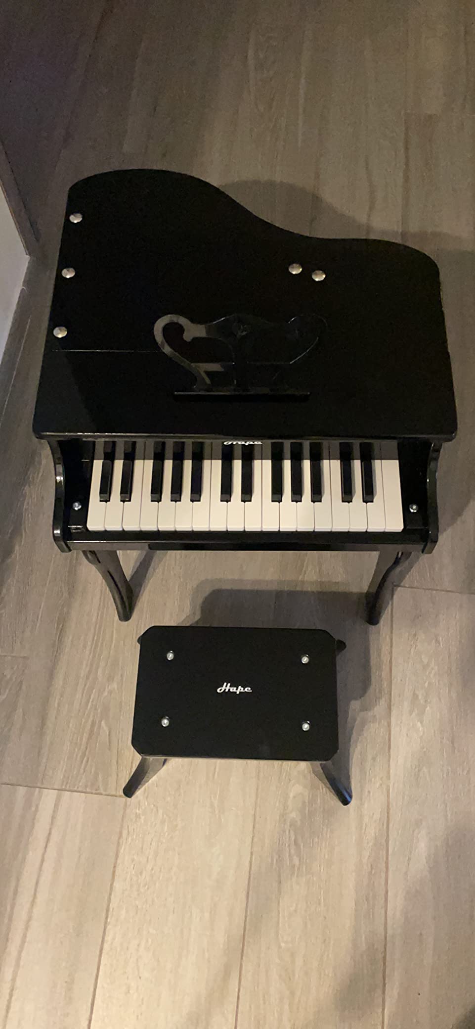 Hape Giochi musicali E0320 Pianoforte a Coda Nero