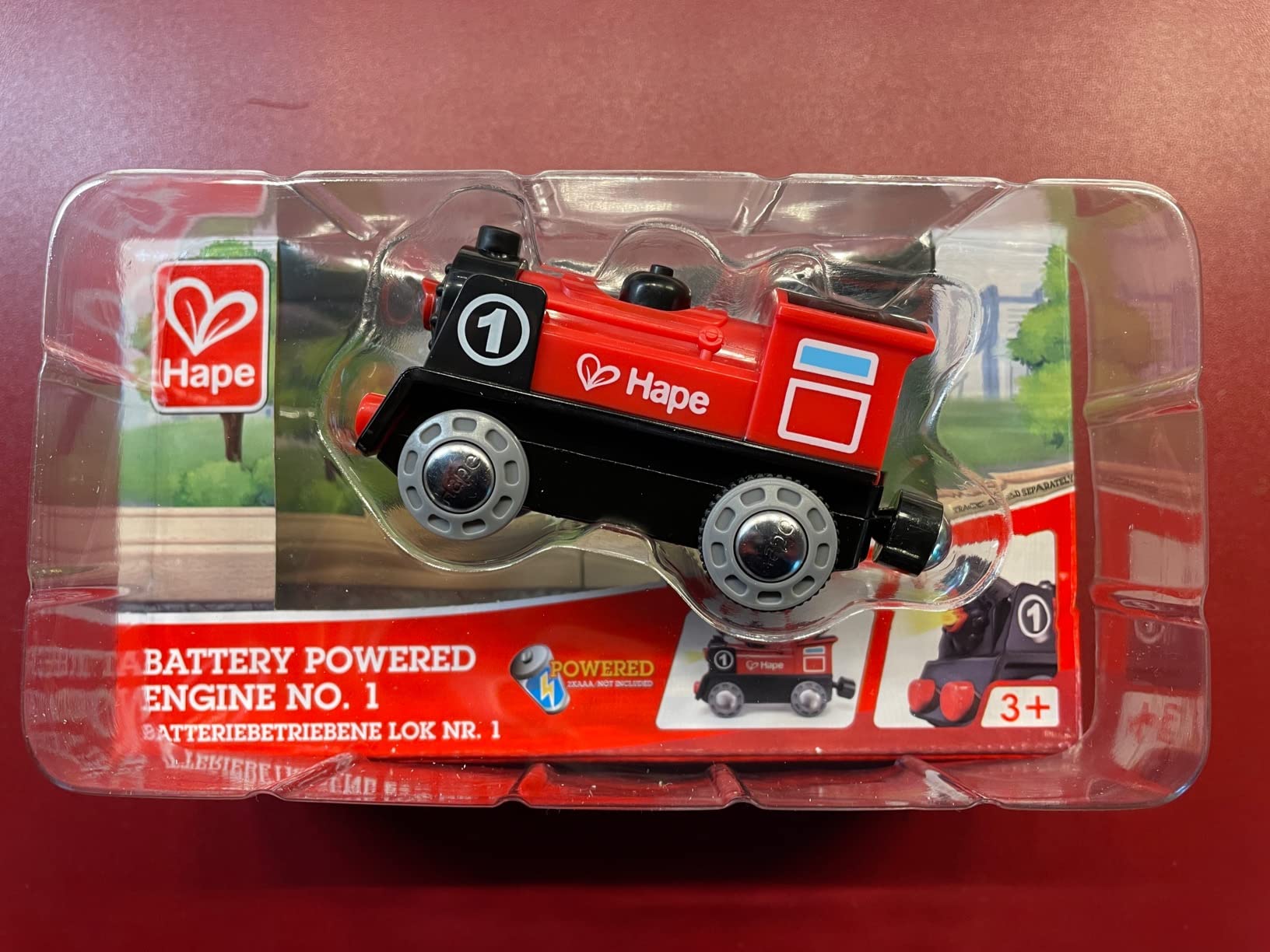 Hape Treno Locomotiva a Batteria con luce e retromarcia