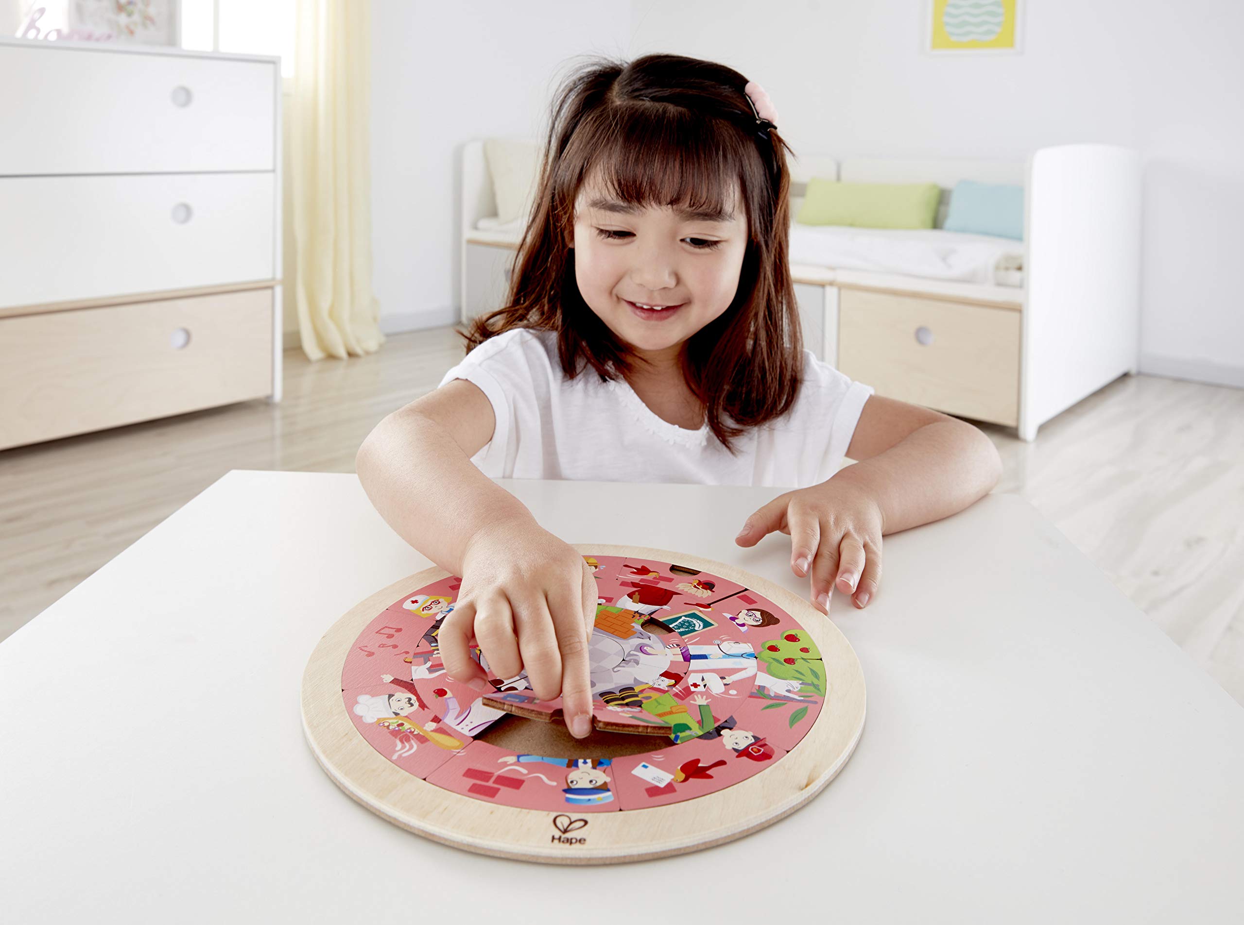 Hape E1624 Carousel Jigsaw Puzzle puzzle in legno double face 20 pezzi