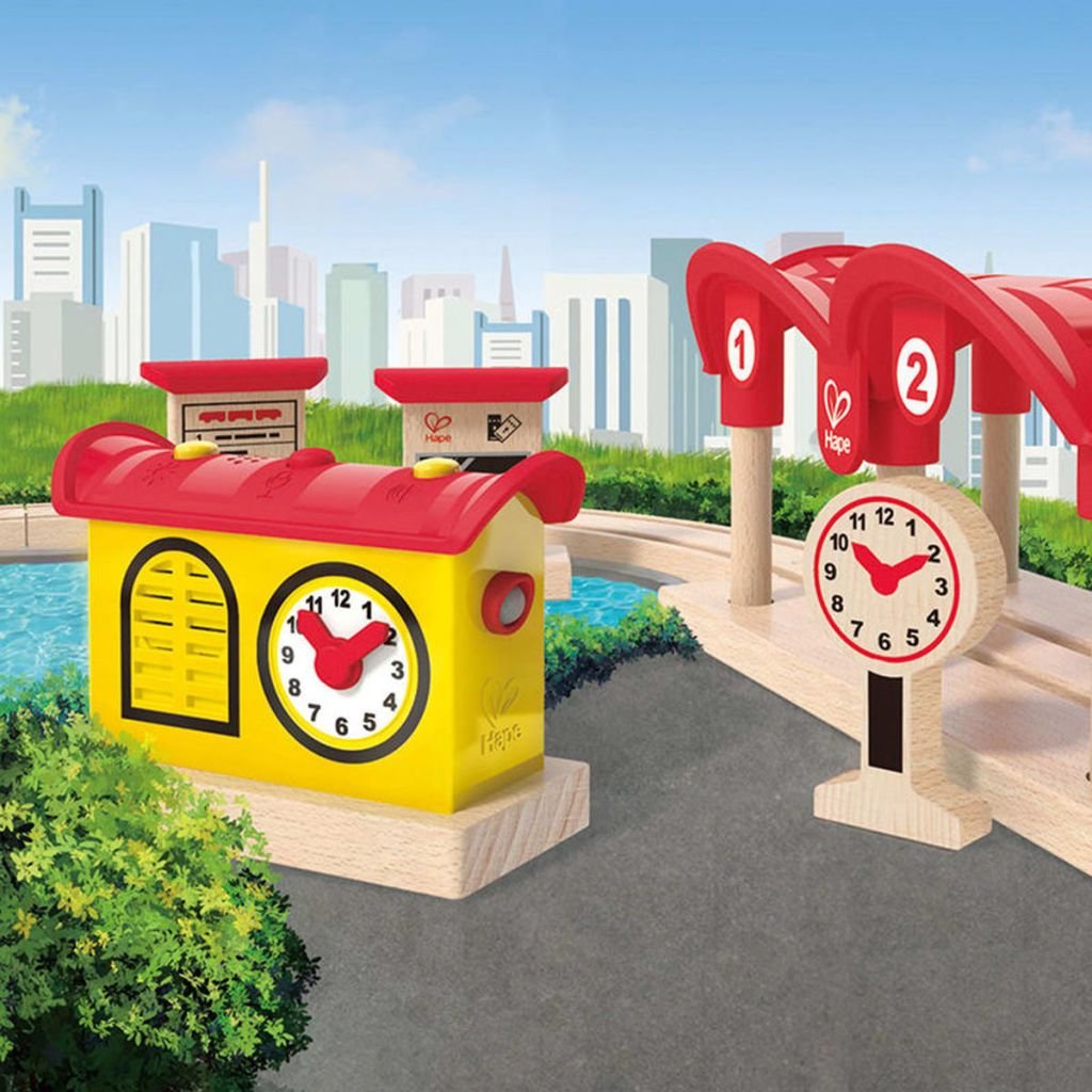 Hape Treno Stazione dei Treni Registra Ascolta e Illumina accessorio