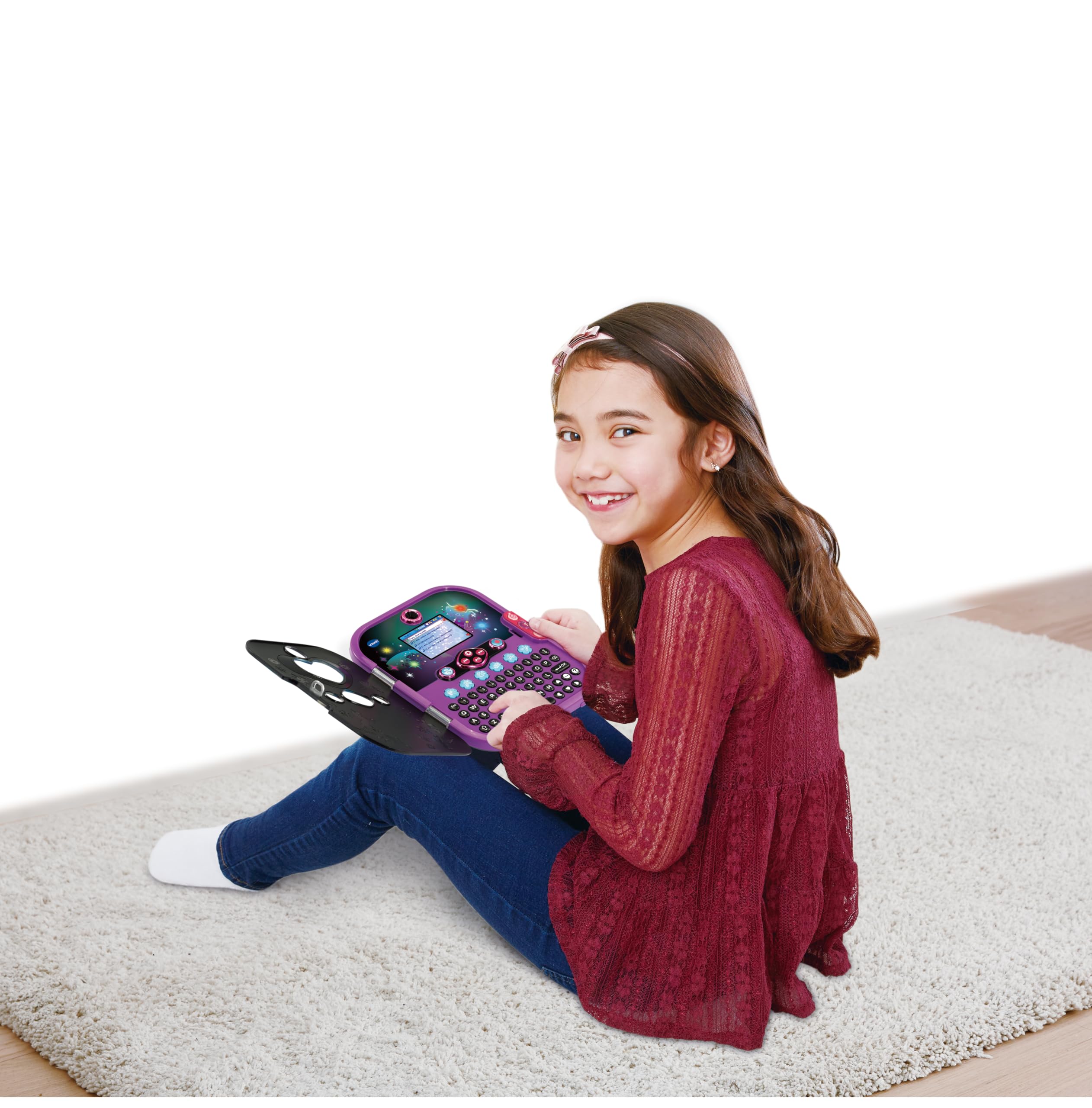 VTech KidiSecrets Selfie Music 2.0 Black Version diario segreto elettronico con doppia fotocamera