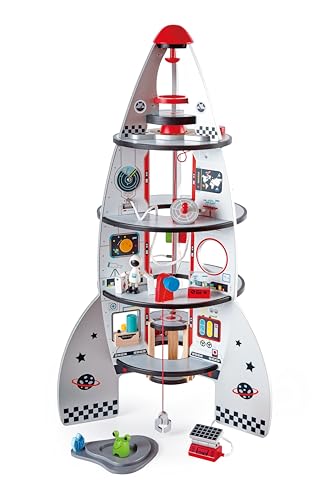 Hape Montare e costruire Razzo spaziale gioco di ruolo in legno 20 pezzi