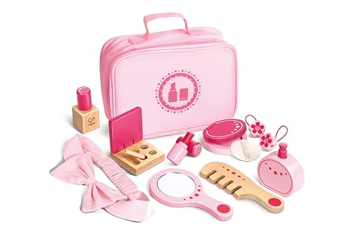 Hape Giochi di ruolo Set di Bellezza trousse rosa 11 pezzi