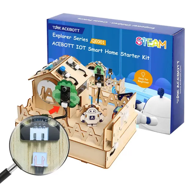 ACEBOTT Explorer Series QE001 kit smart home IoT ESP32 per 8-12 anni