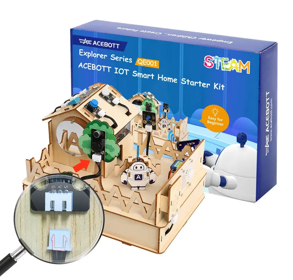 ACEBOTT Explorer Series QE001 kit smart home IoT ESP32 per 8-12 anni