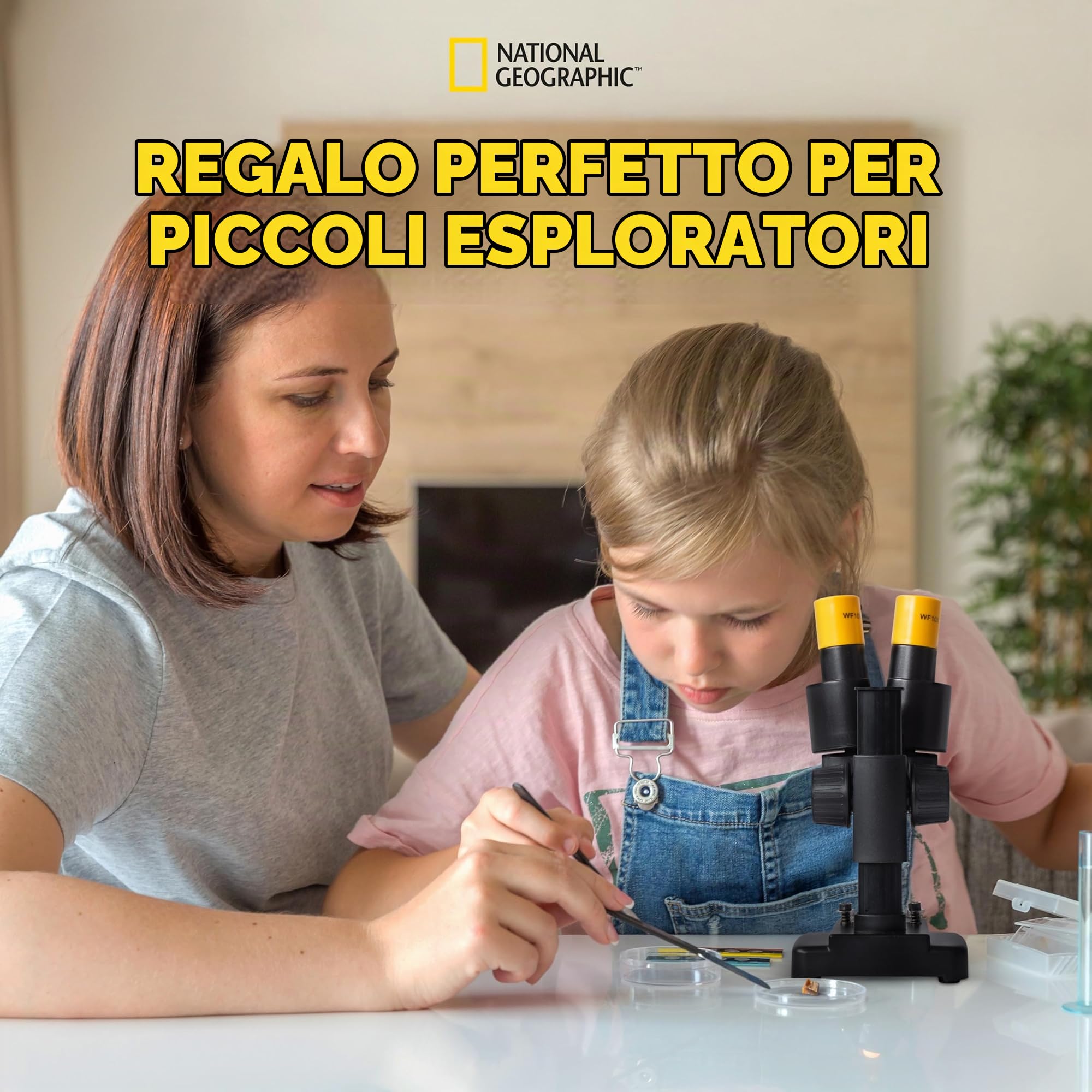 National Geographic Microscopi Microscopio Stereoscopico 20x microscopio binoculare minerali