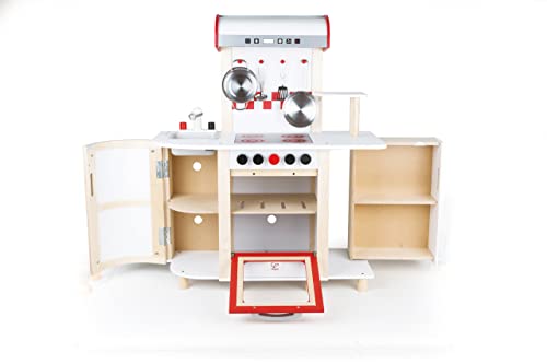 Hape Cucina e accessori E8018 cucina multifunzione con carrello multicolore