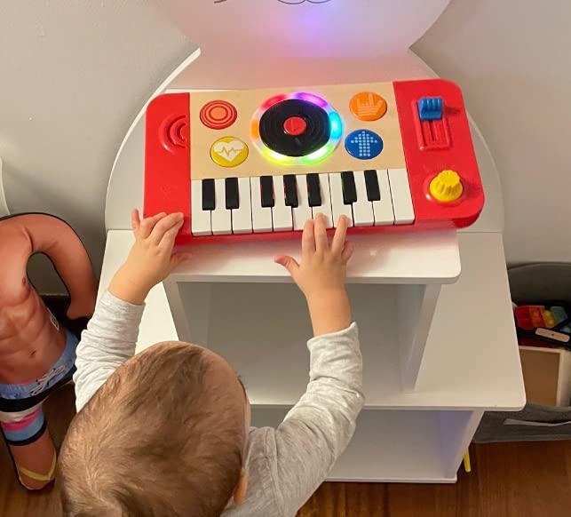 Hape Giochi musicali Studio DJ Mix & Spin giocattolo musicale con luci