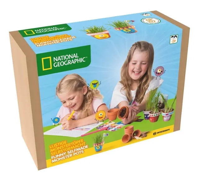 National Geographic Kit scientifici e di scoperta 9130910 Divertenti Vasetti Mostruosi Fai da Te kit dai 4 anni