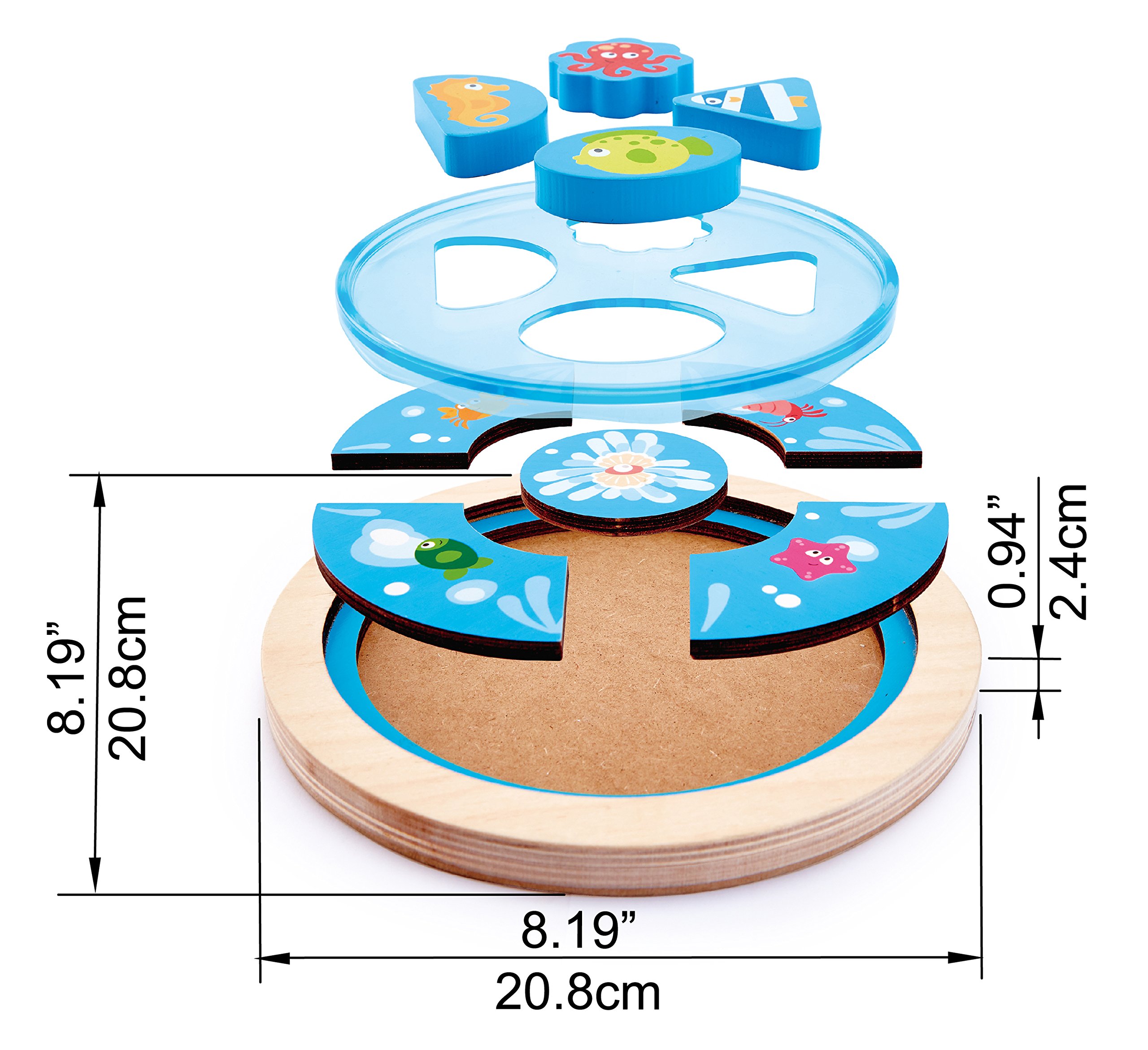 Hape Puzzle E1604 Giochi in Legno puzzle educativo