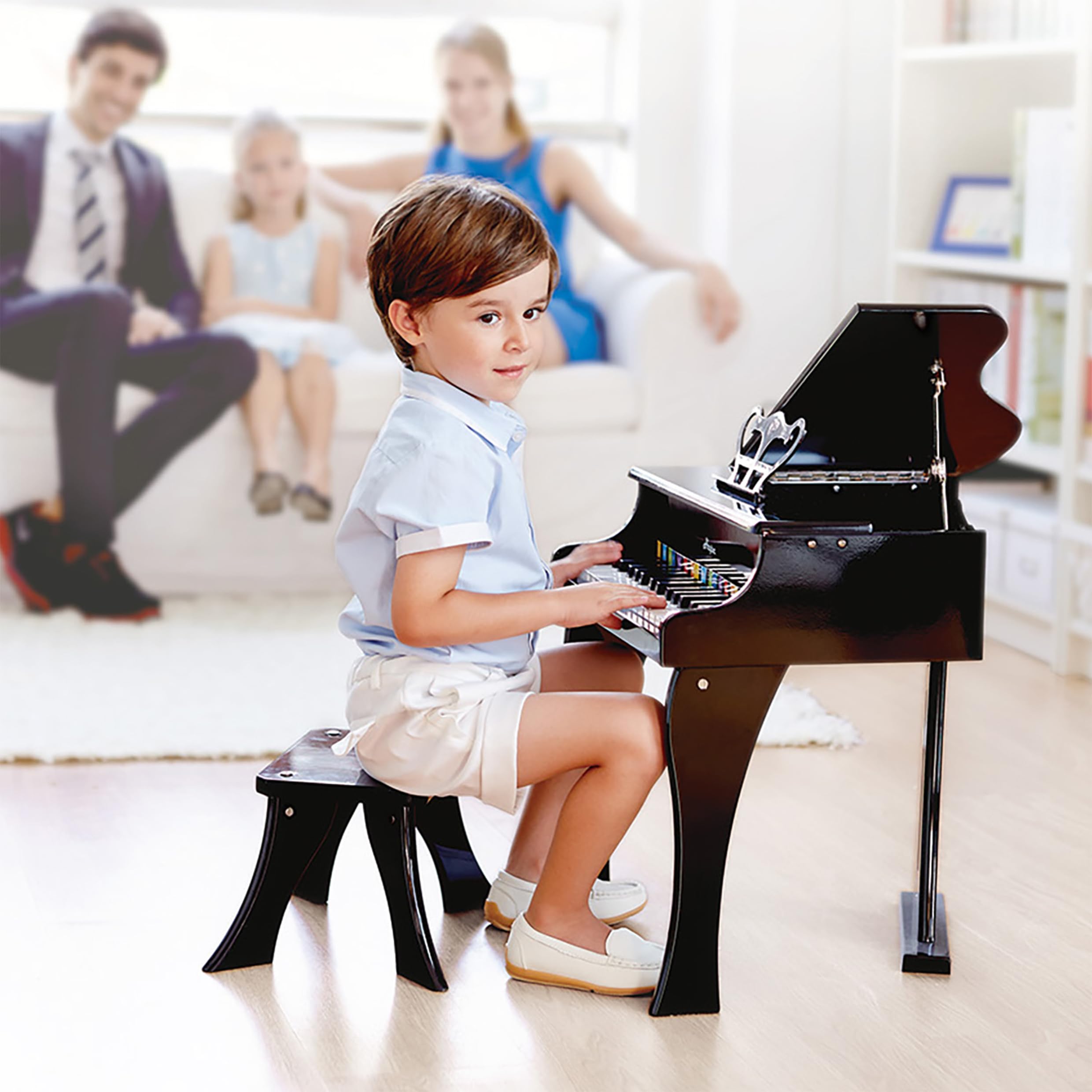 Hape Giochi musicali E0320 Pianoforte a Coda Nero