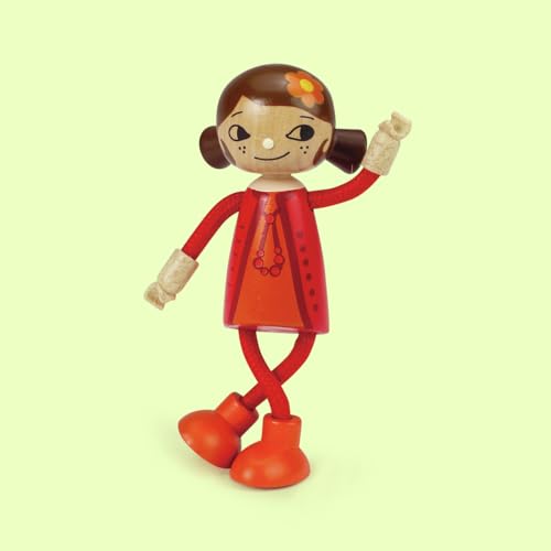Hape Case delle bambole e accessori Bambola di legno Mamma arti flessibili