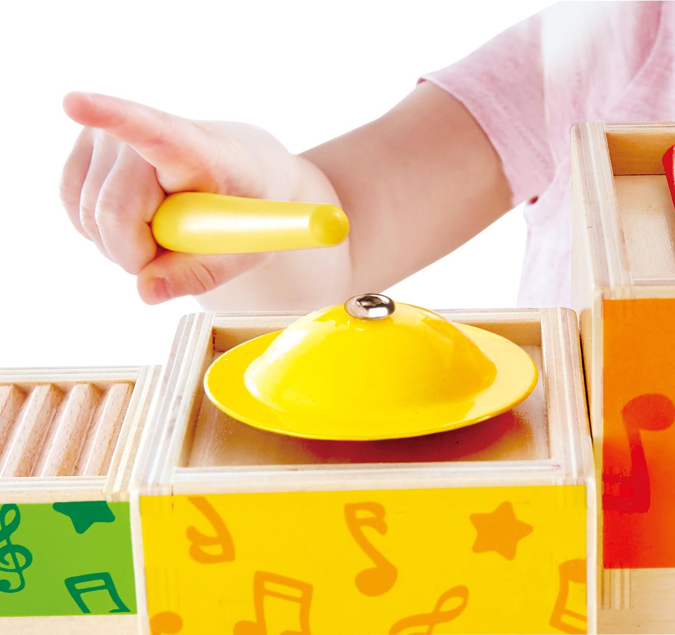 Hape Giochi musicali Set musicale da impilare gioco musicale 5 blocchi legno