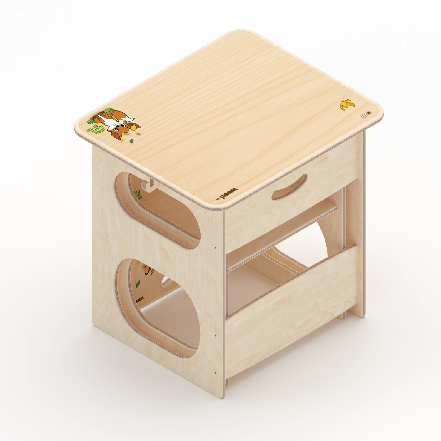Il Pianeta delle idee Wood for Kids Montessori Banco e poltrona della crescita Montessori
