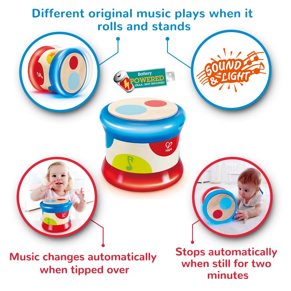 Hape Giochi musicali Baby Tamburo tamburo musicale dai 6 mesi