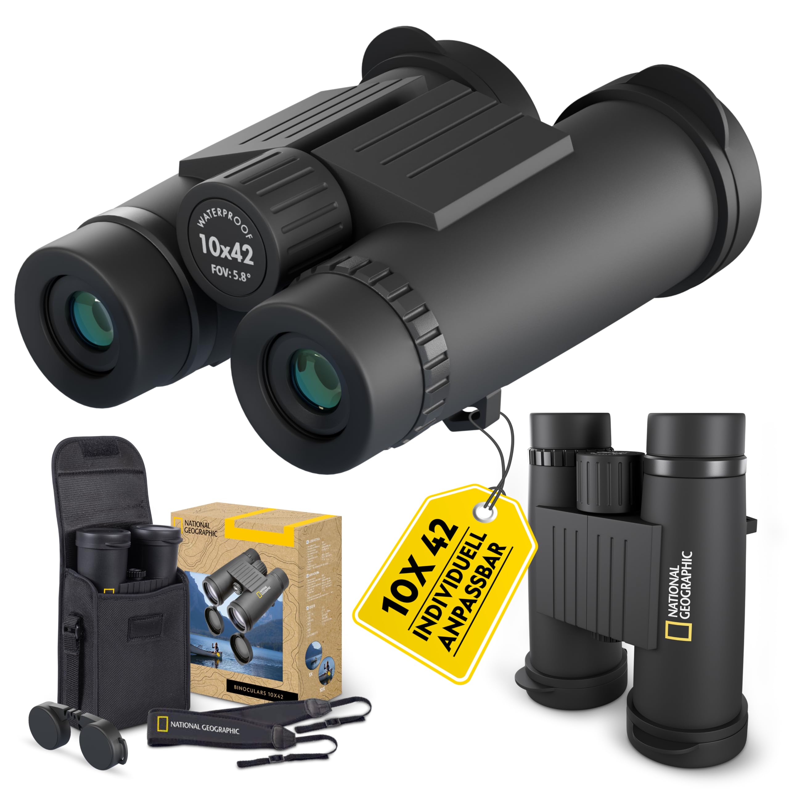 National Geographic Binocoli 10x42 Binocolo impermeabile
