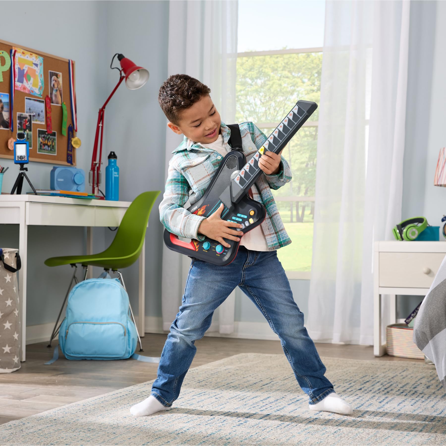 VTech Giocattoli 6 anni e + KidiStar Guitar chitarra elettronica Bluetooth