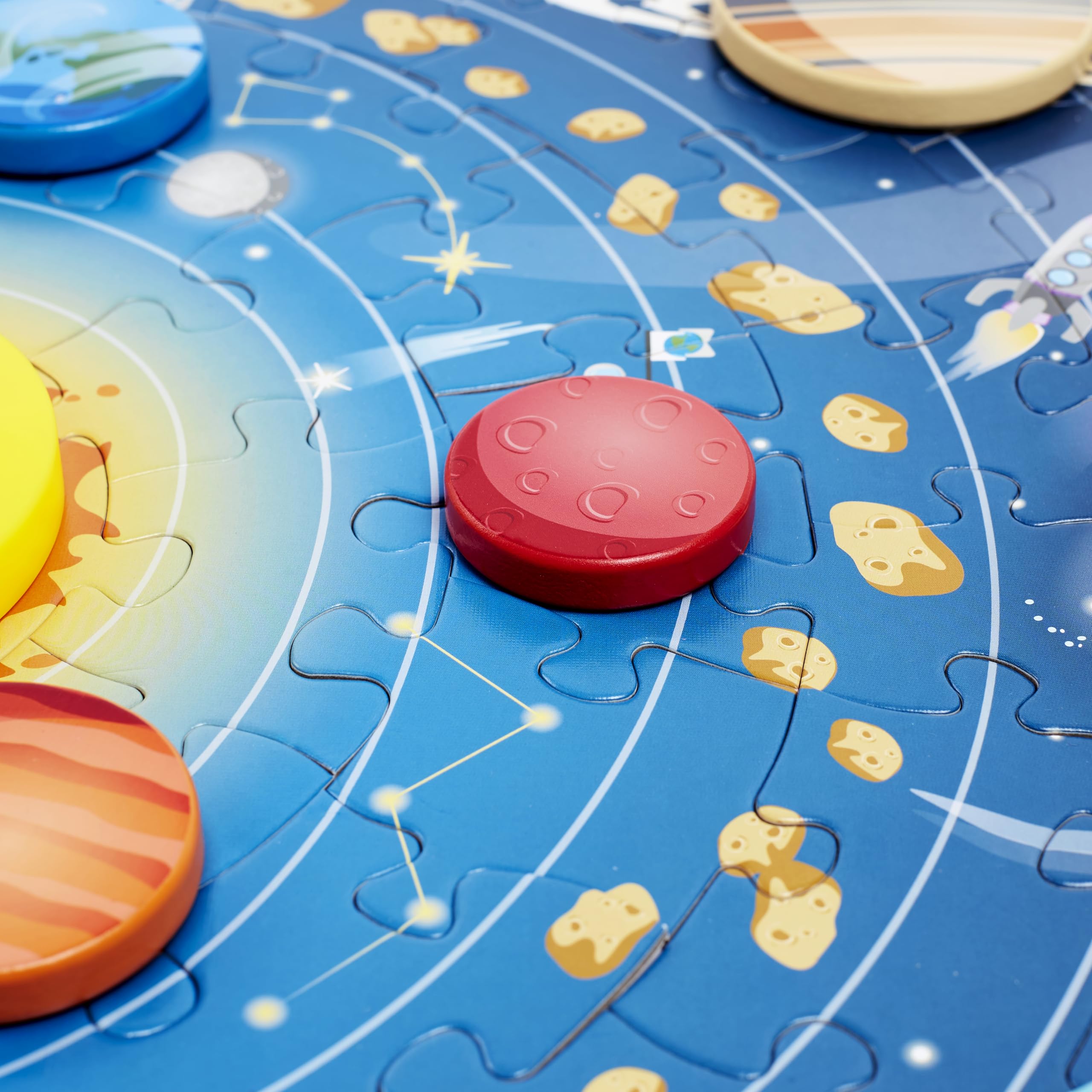 Hape Puzzle Sistema Solare puzzle in legno con LED
