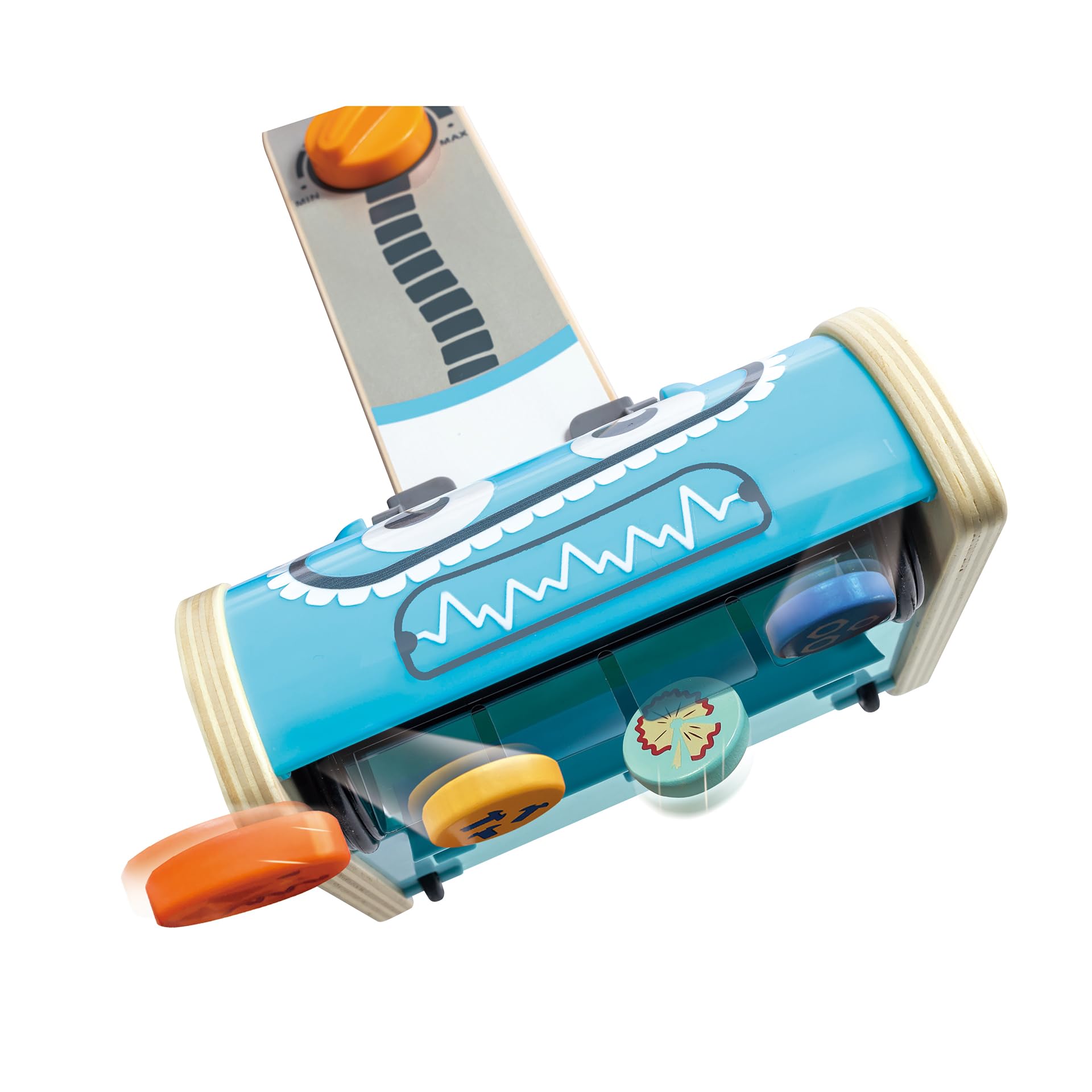 Hape Giochi di ruolo Aspirapolvere giocattolo con robot e rifiuti