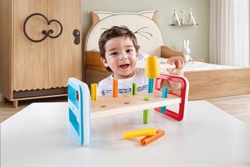 Hape Giochi musicali Batti Batti Arcobaleno banco con martello