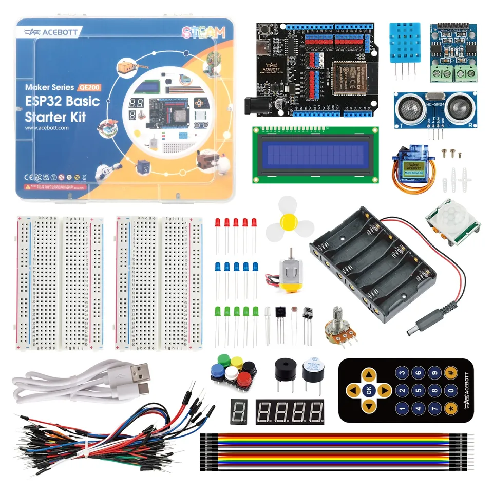 ACEBOTT Maker Series QE200 starter kit ESP32 Arduino con sensori