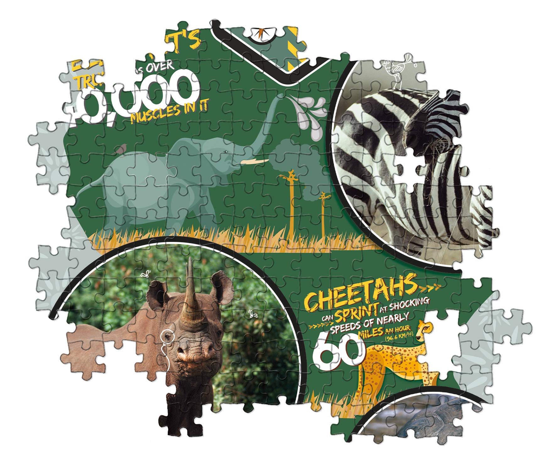 National Geographic Kids Wildlife Expedition 180 pezzi puzzle bambini 7+