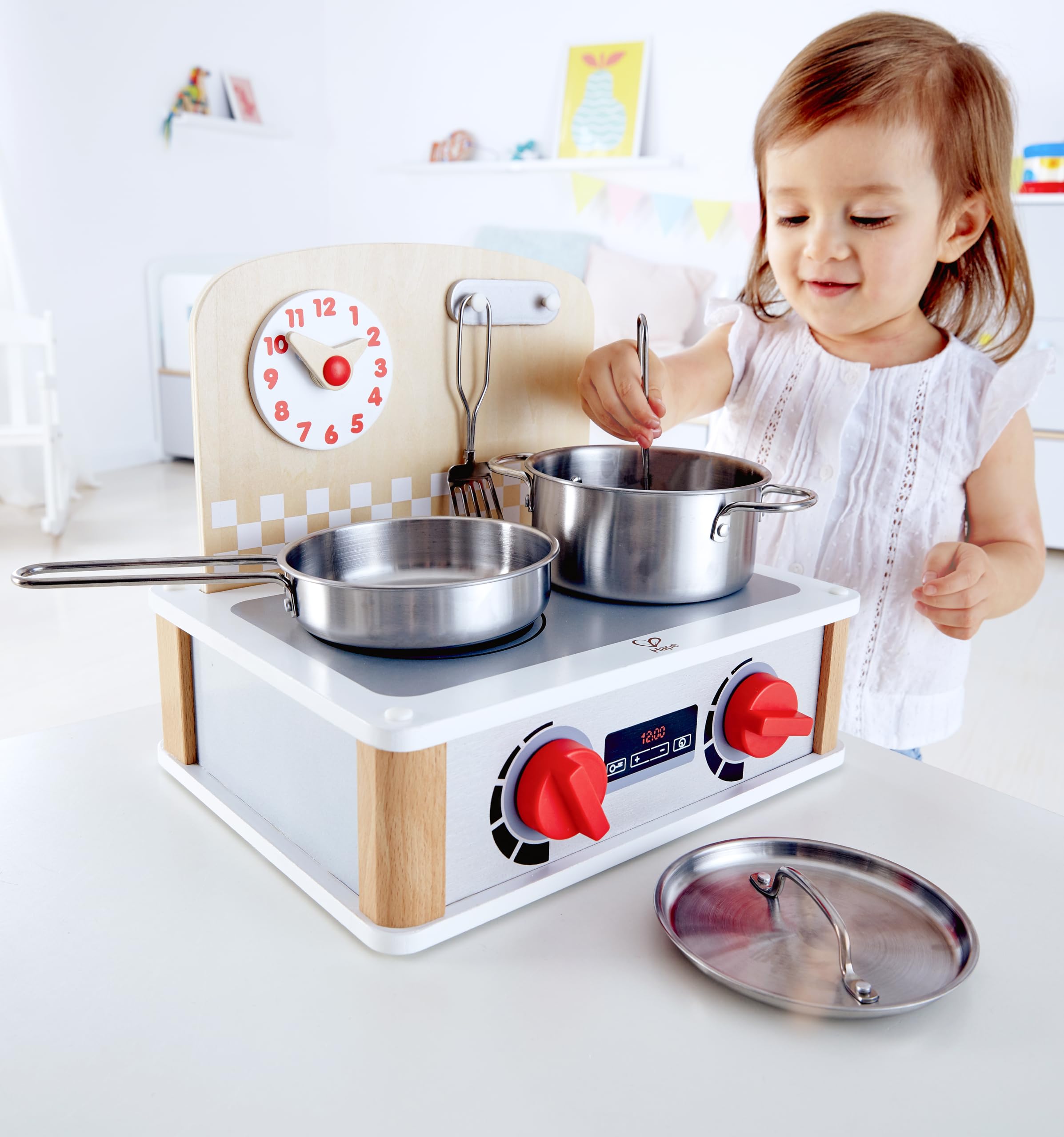 Hape Cucina e accessori Cucinetta portatile 2 in 1 cucina giocattolo legno