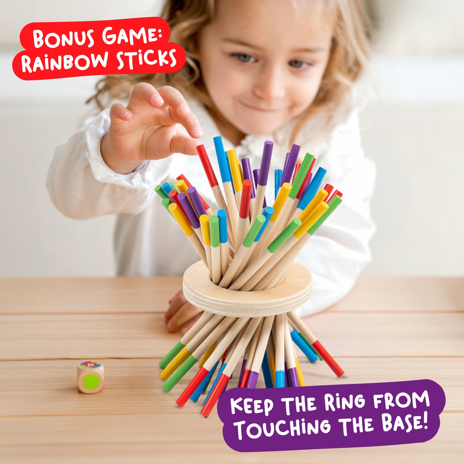Nene Toys Family Games BALLFALL Game gioco con palline e bastoncini in legno