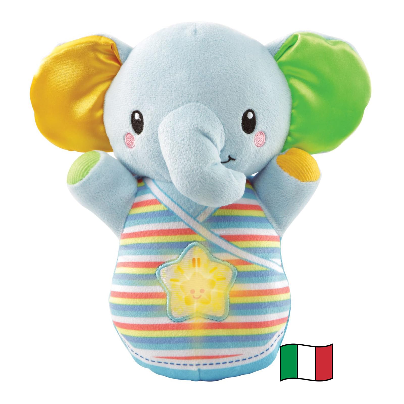 VTech Giocattoli 0-12 mesi Nino Elefantino Luminoso peluche interattivo 0-36 mesi