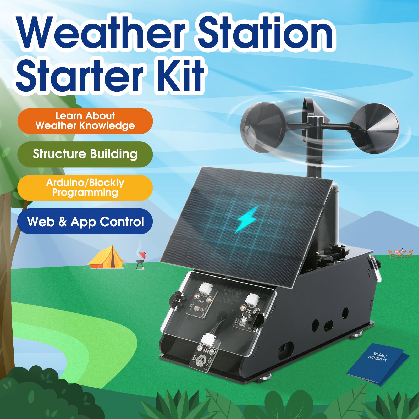 ACEBOTT Explorer Series QE011 stazione meteo STEM con ESP32