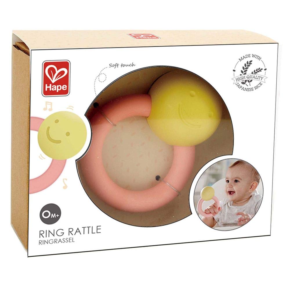 Hape Giocattoli per l'infanzia E0025 anello sonaglio per dentizione