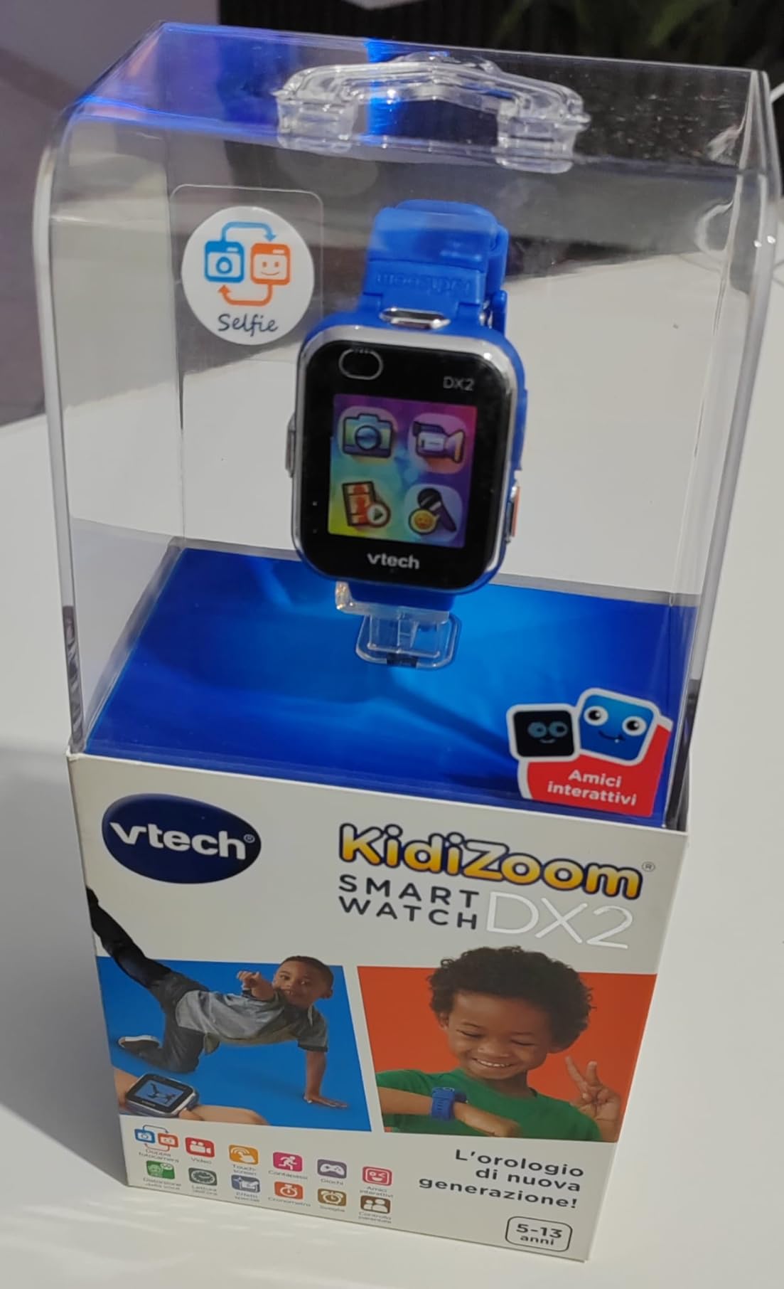 VTech Kidizoom Smartwatch DX2 smartwatch blu per bambini con doppia fotocamera